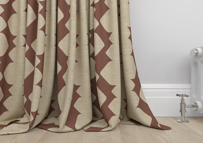 Construct, Dark Crimson - Made to Measure Curtains - Image 6